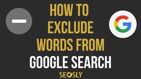 google how to exclude words|Refine Google searches .